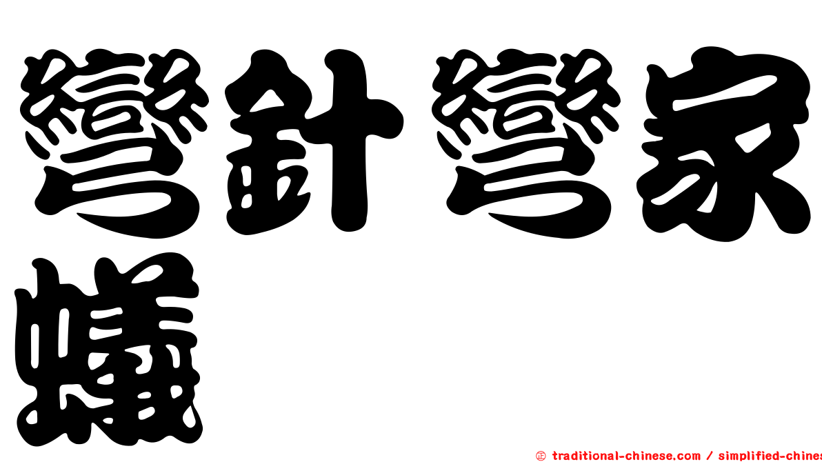 彎針彎家蟻