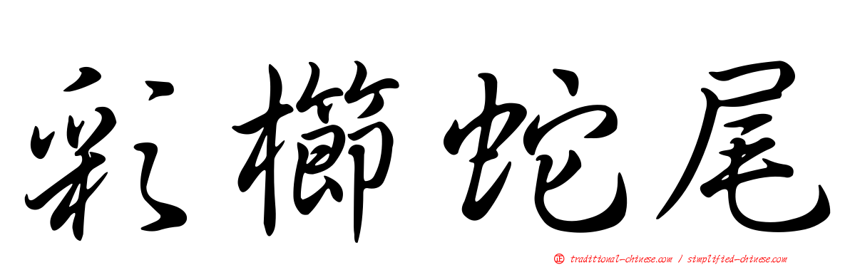 彩櫛蛇尾