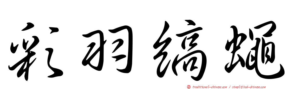彩羽縞蠅