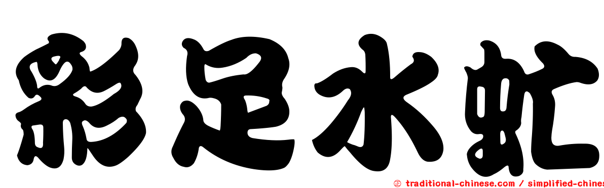 彩足水虻