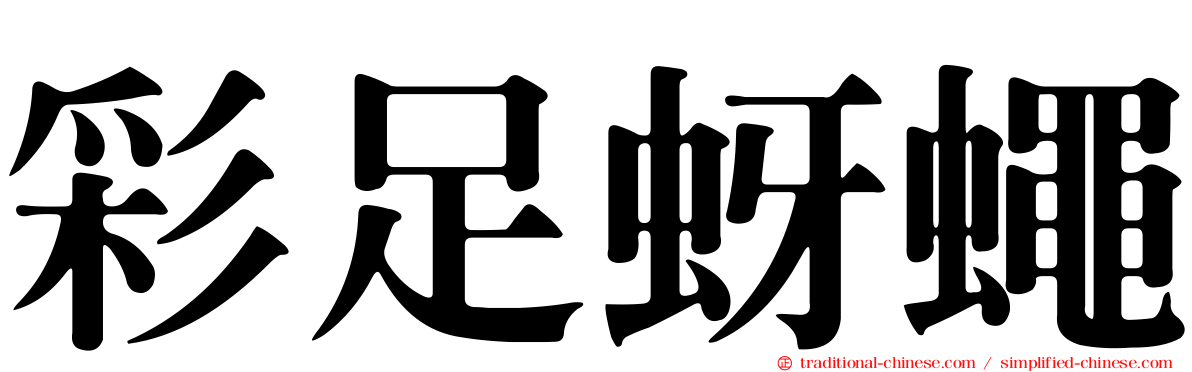 彩足蚜蠅