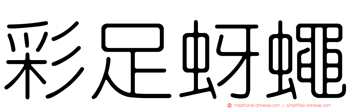 彩足蚜蠅