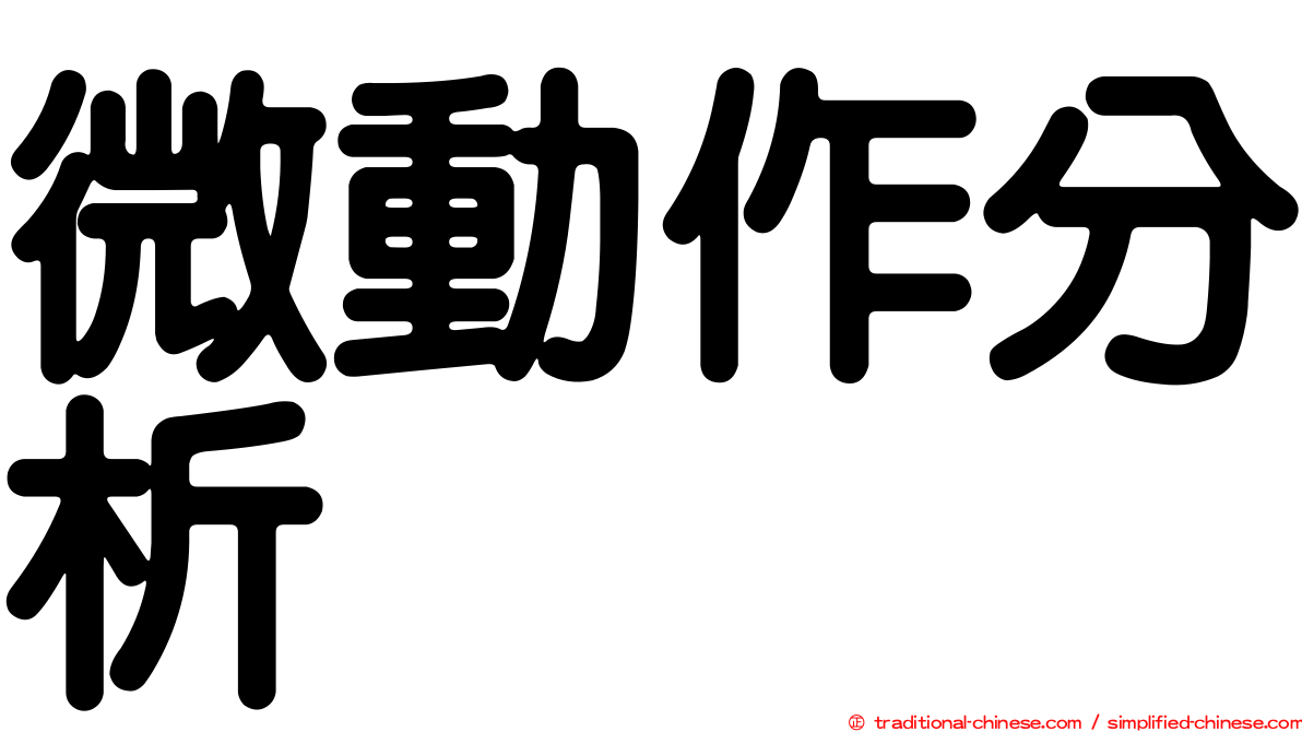 微動作分析