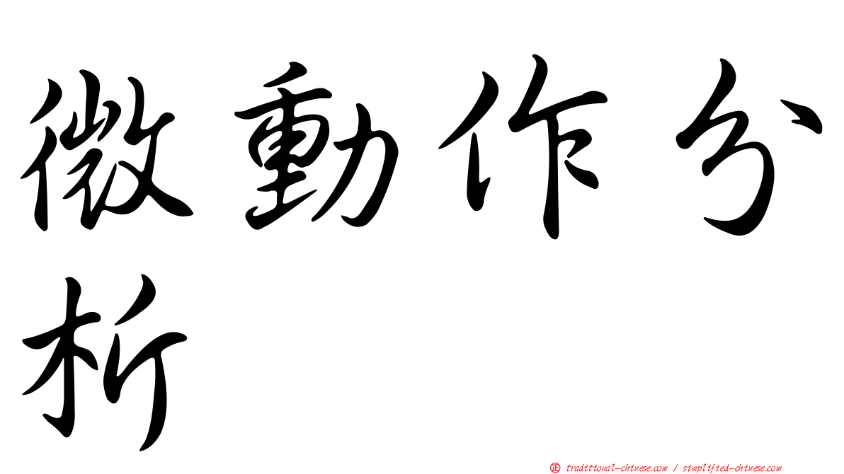 微動作分析