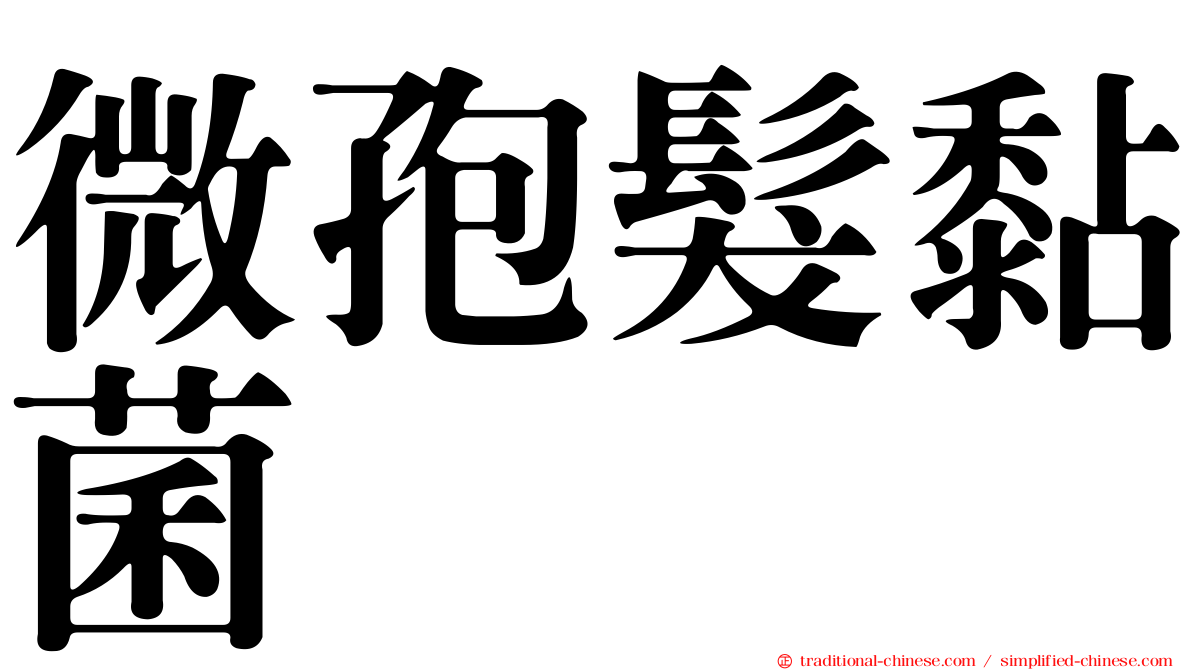 微孢髮黏菌