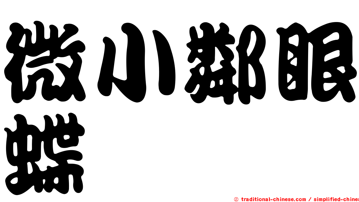 微小鄰眼蝶