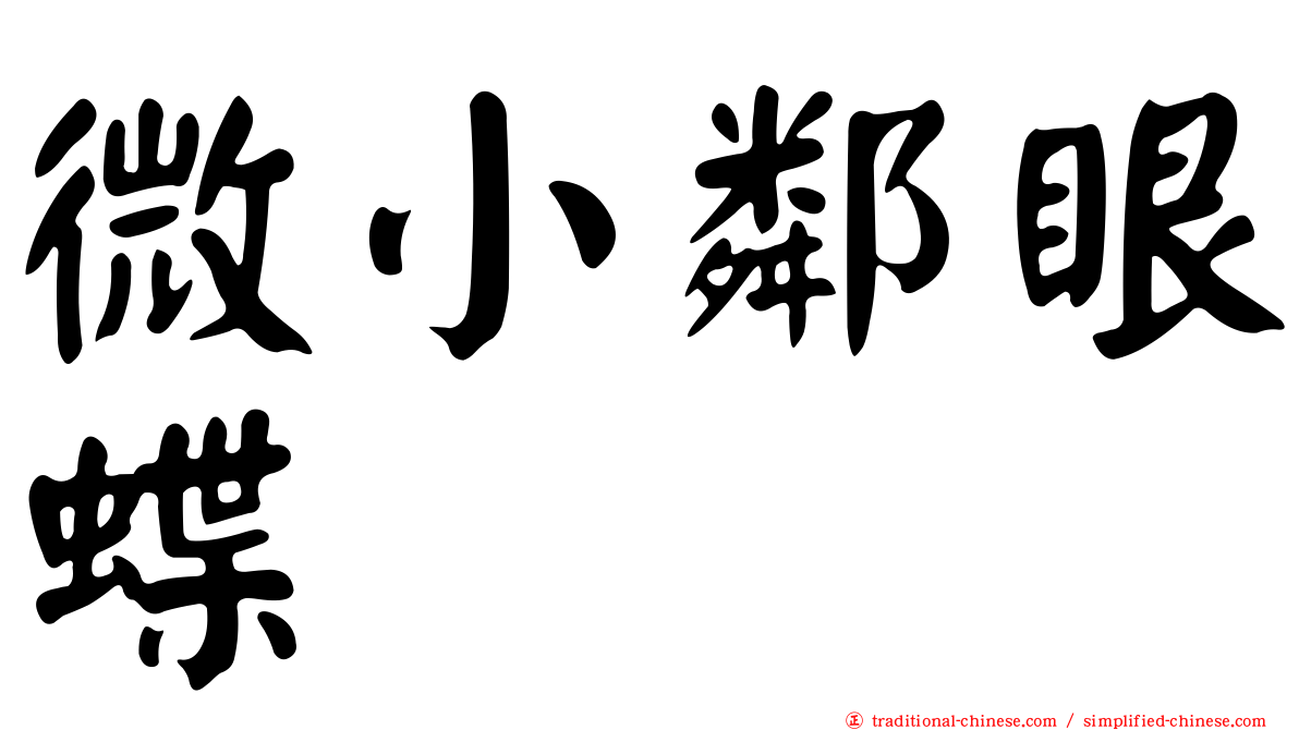 微小鄰眼蝶
