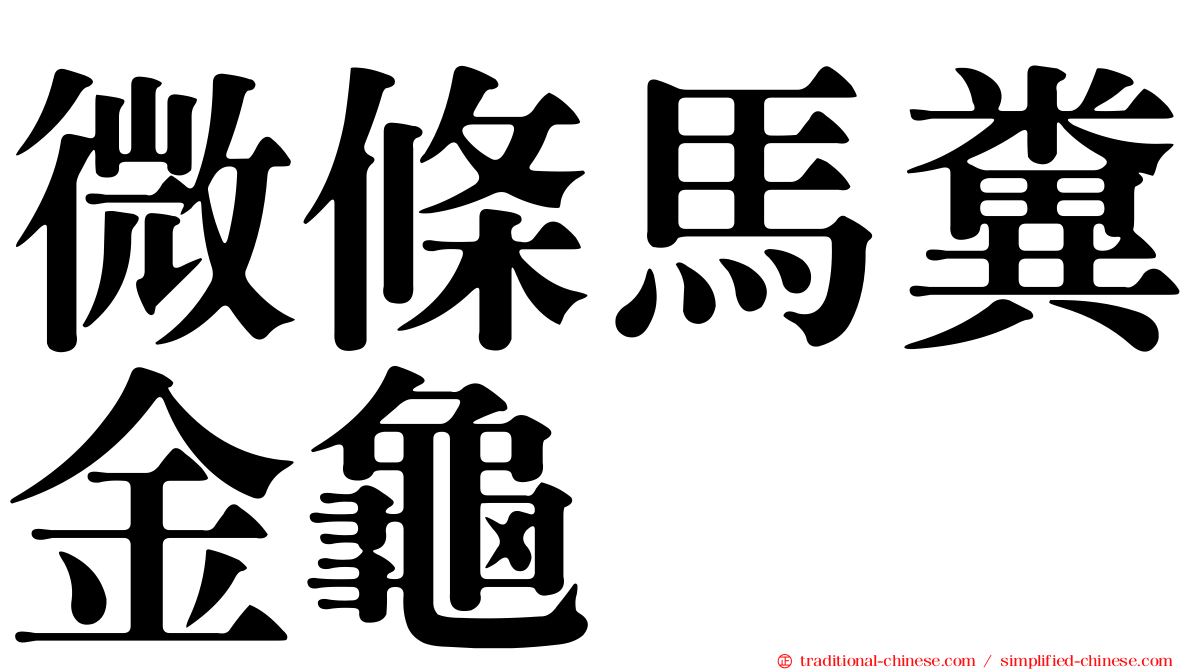微條馬糞金龜
