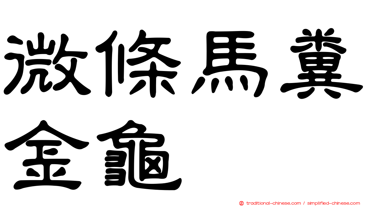 微條馬糞金龜