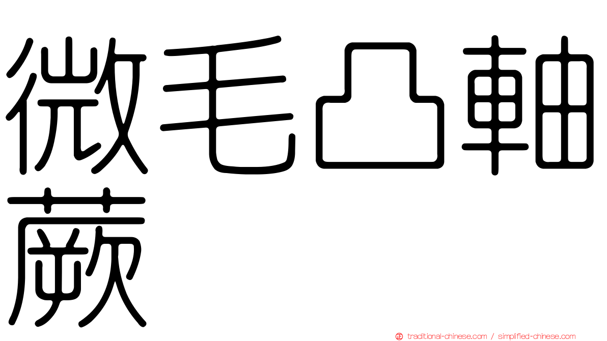 微毛凸軸蕨