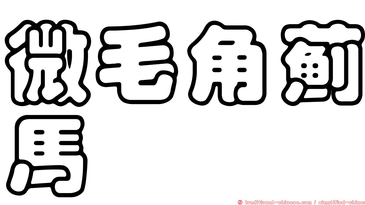微毛角薊馬