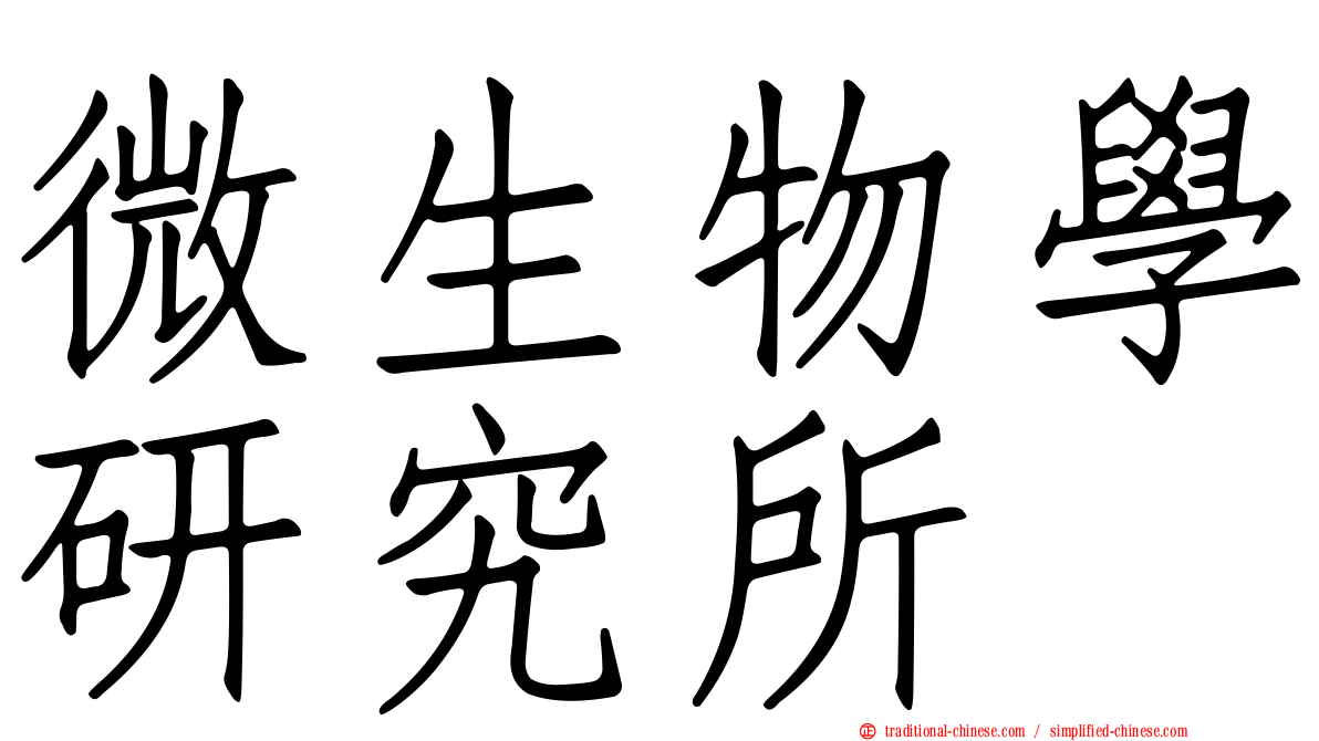 微生物學研究所