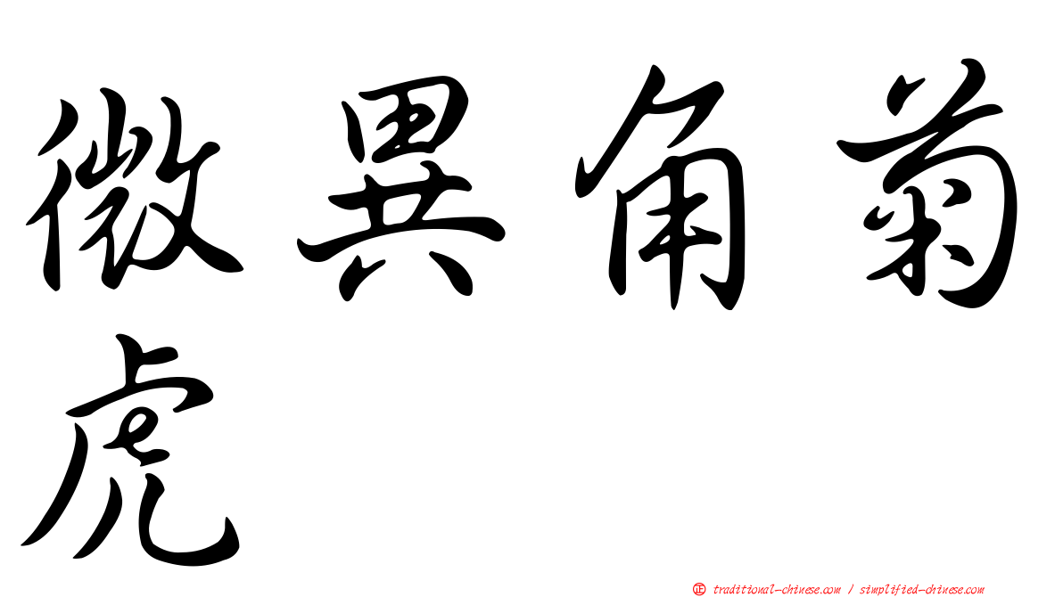 微異角菊虎