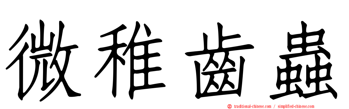 微稚齒蟲