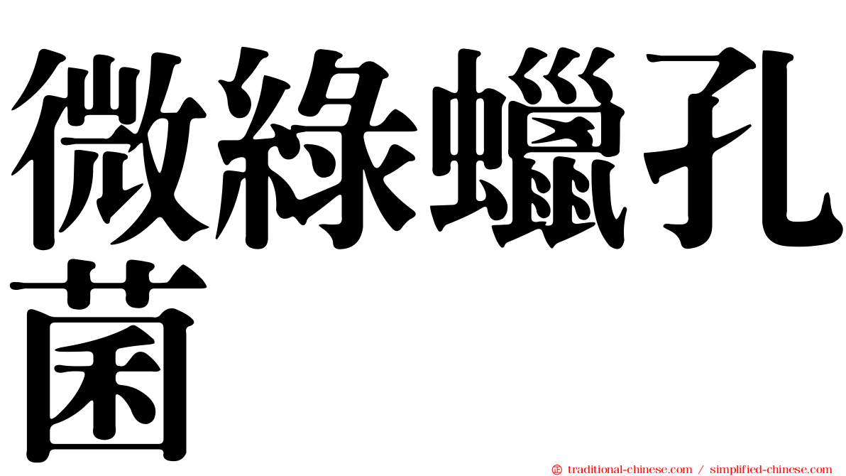 微綠蠟孔菌