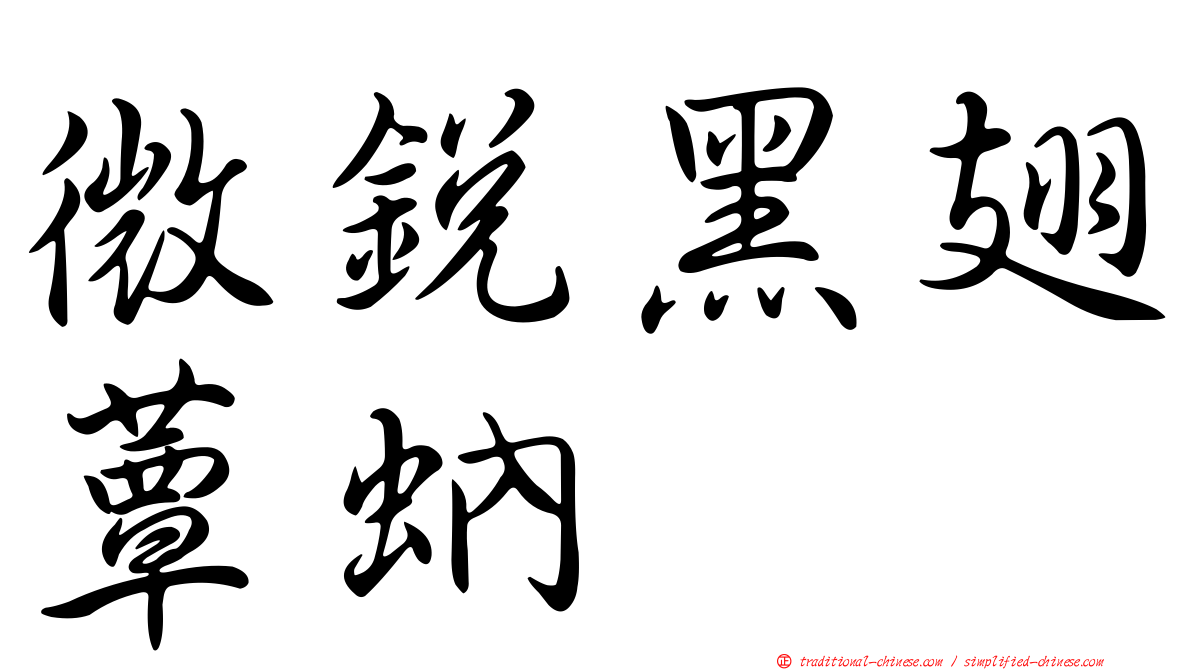 微銳黑翅蕈蚋