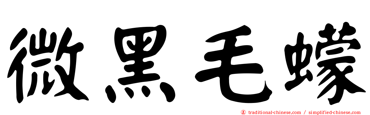 微黑毛蠓