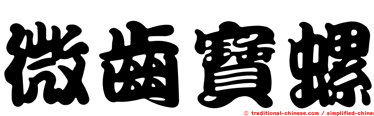 微齒寶螺