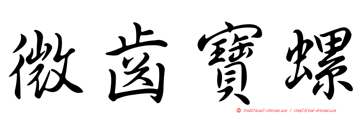 微齒寶螺