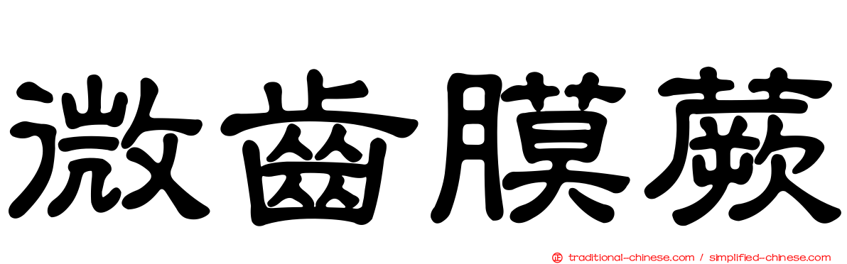 微齒膜蕨