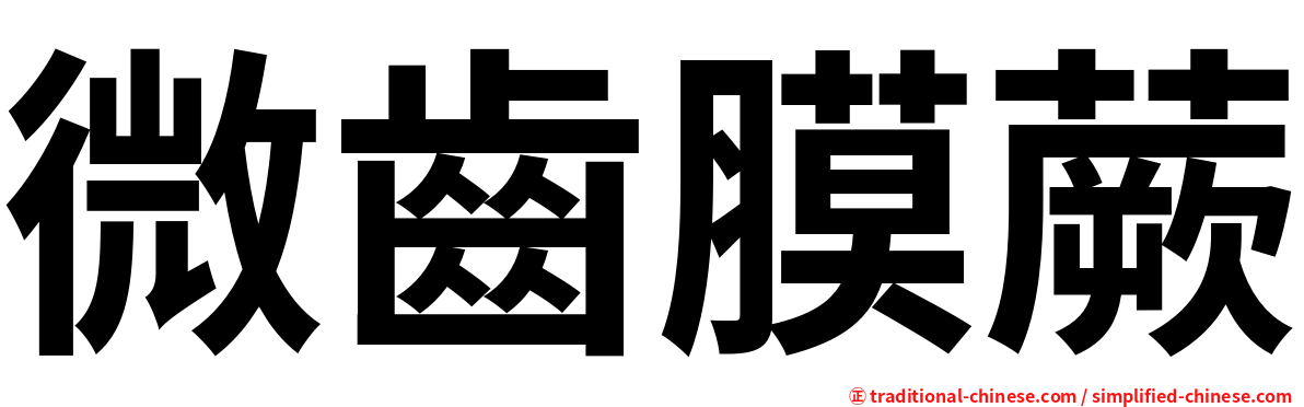 微齒膜蕨