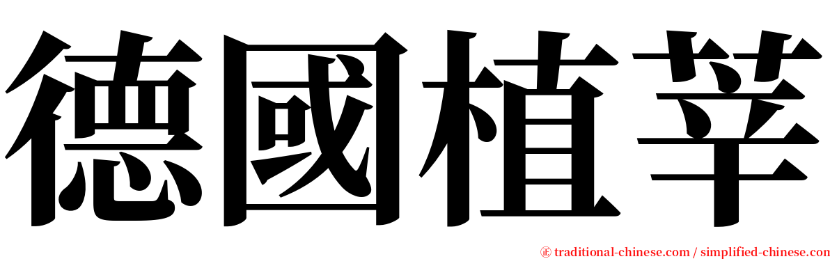 德國植莘 serif font
