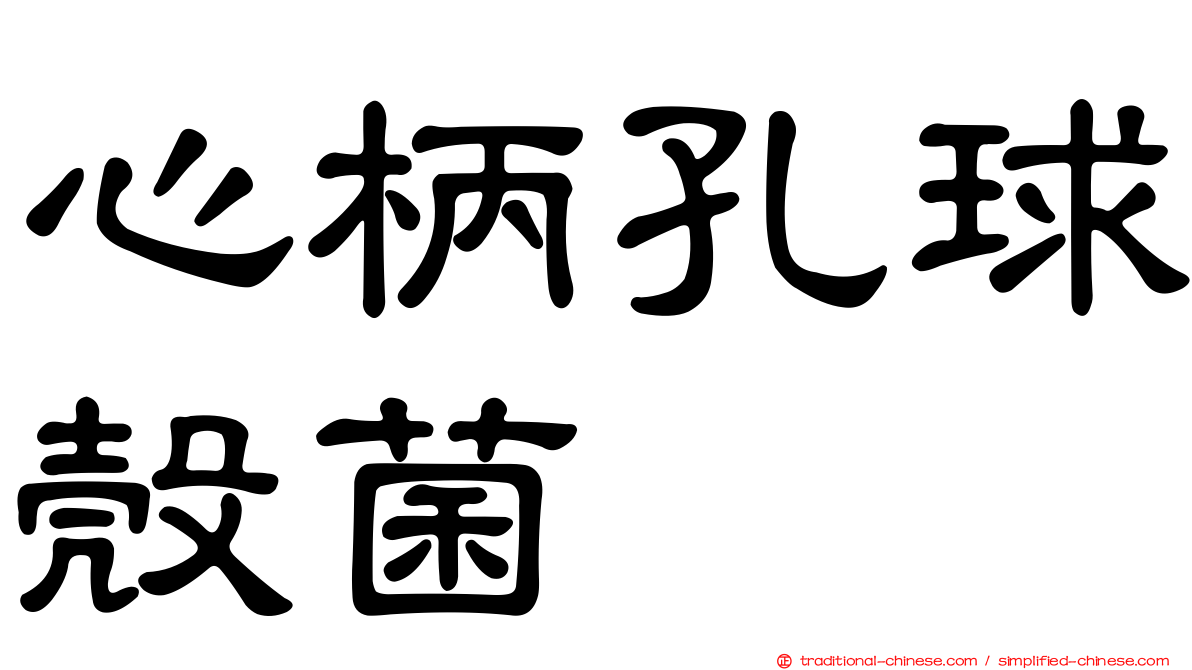 心柄孔球殼菌