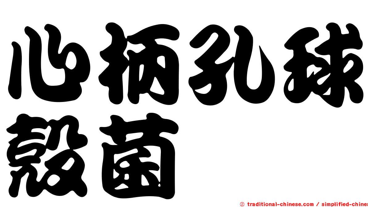 心柄孔球殼菌