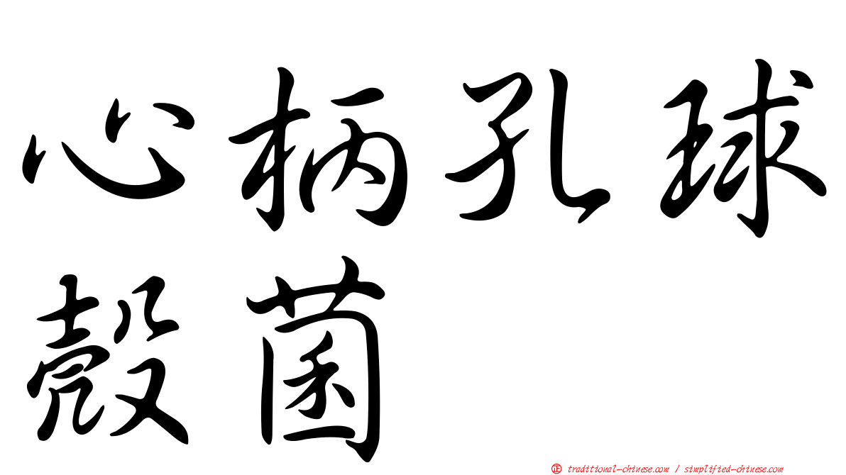 心柄孔球殼菌