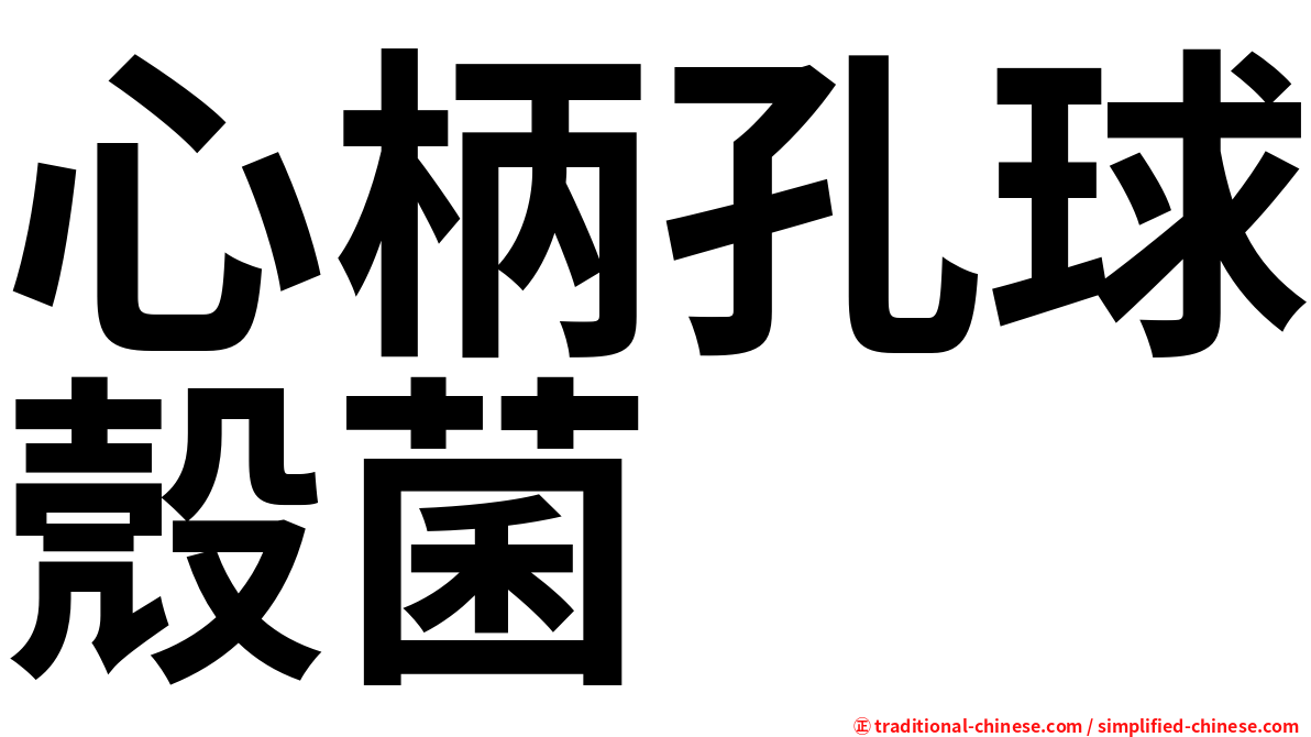 心柄孔球殼菌