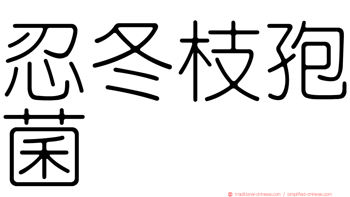 忍冬枝孢菌