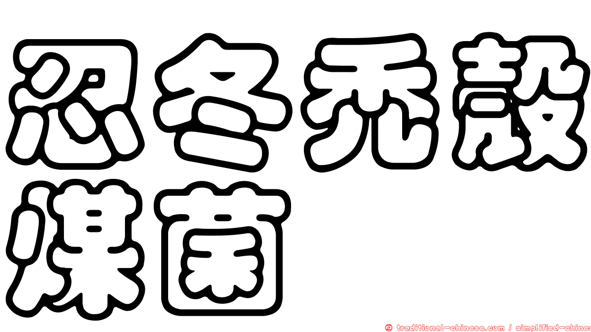 忍冬禿殼煤菌