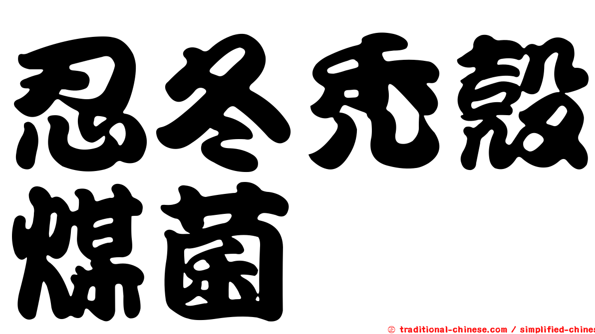 忍冬禿殼煤菌