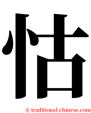 怙 serif font