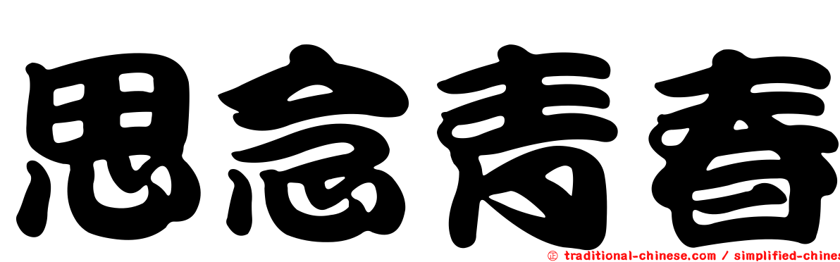 思念青春