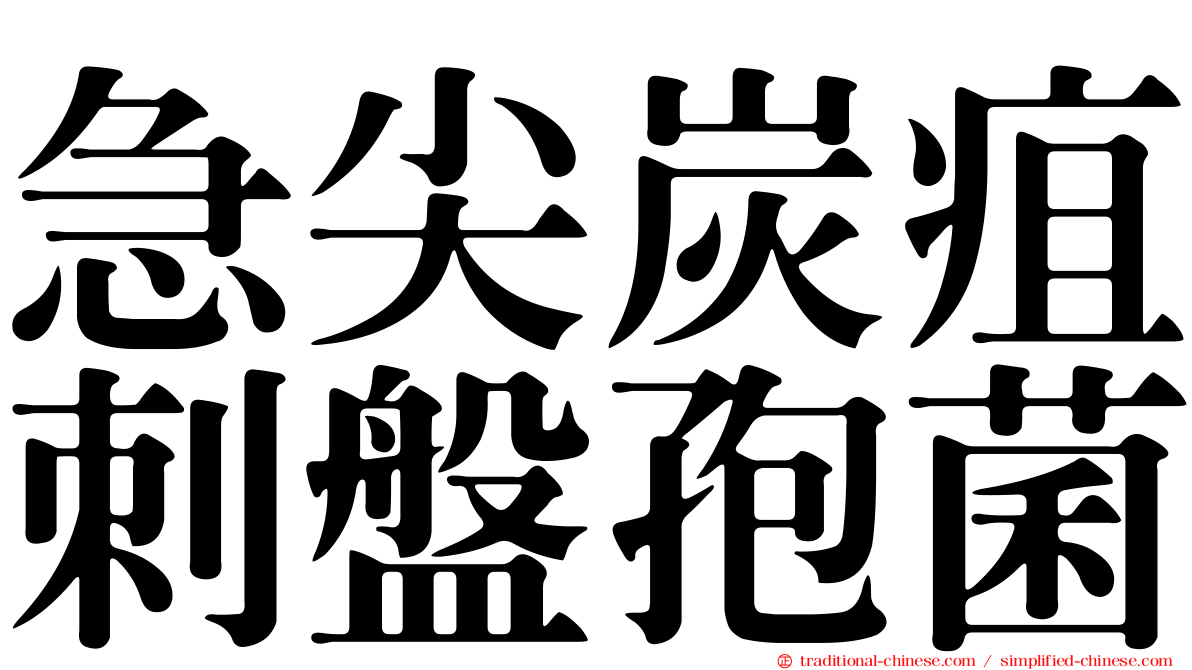急尖炭疽刺盤孢菌