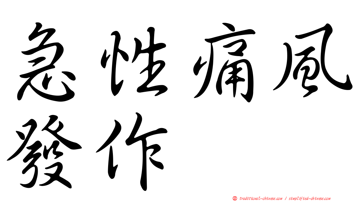 急性痛風發作