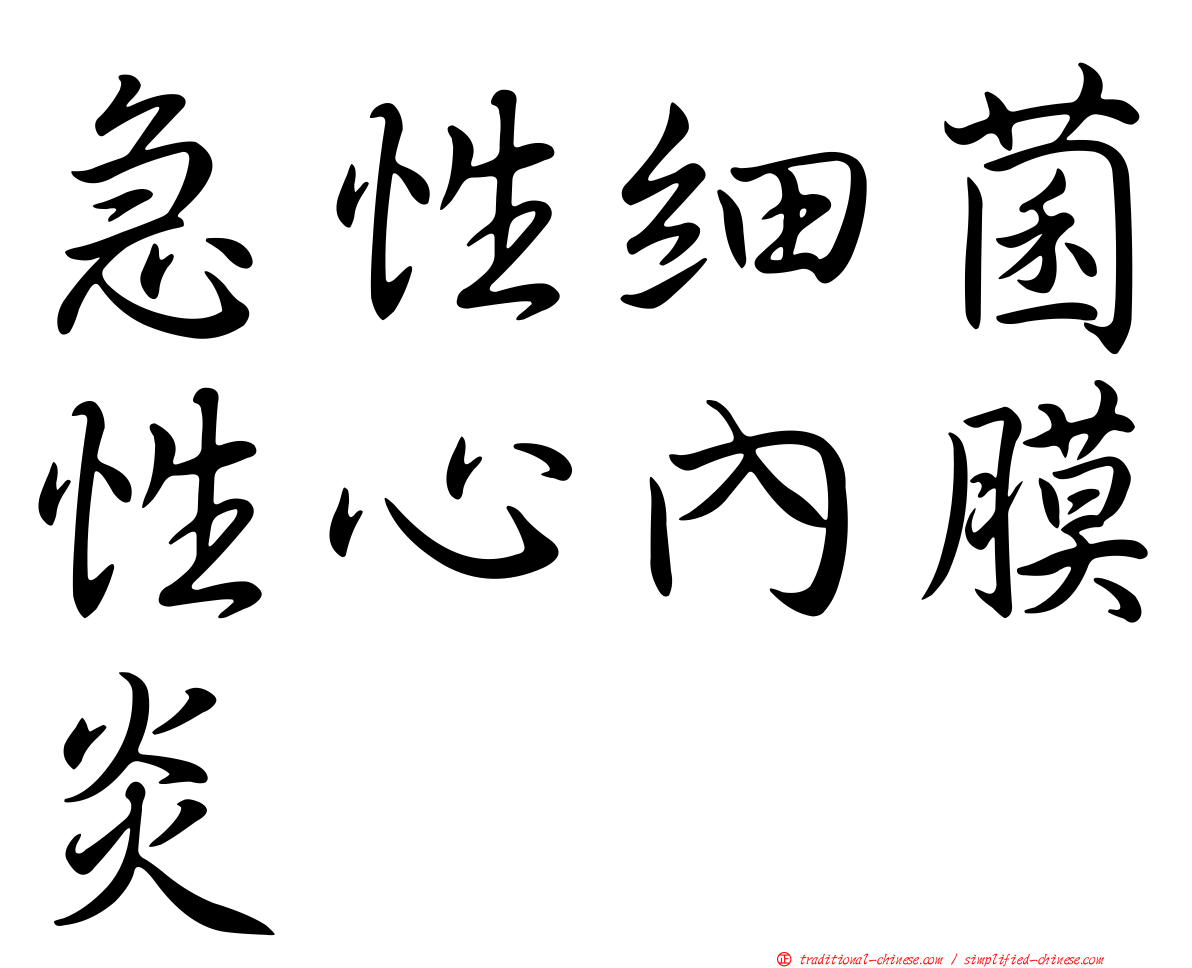 急性細菌性心內膜炎