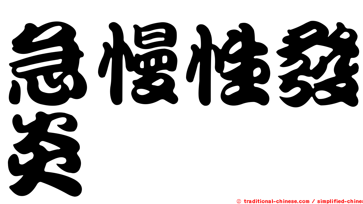急慢性發炎