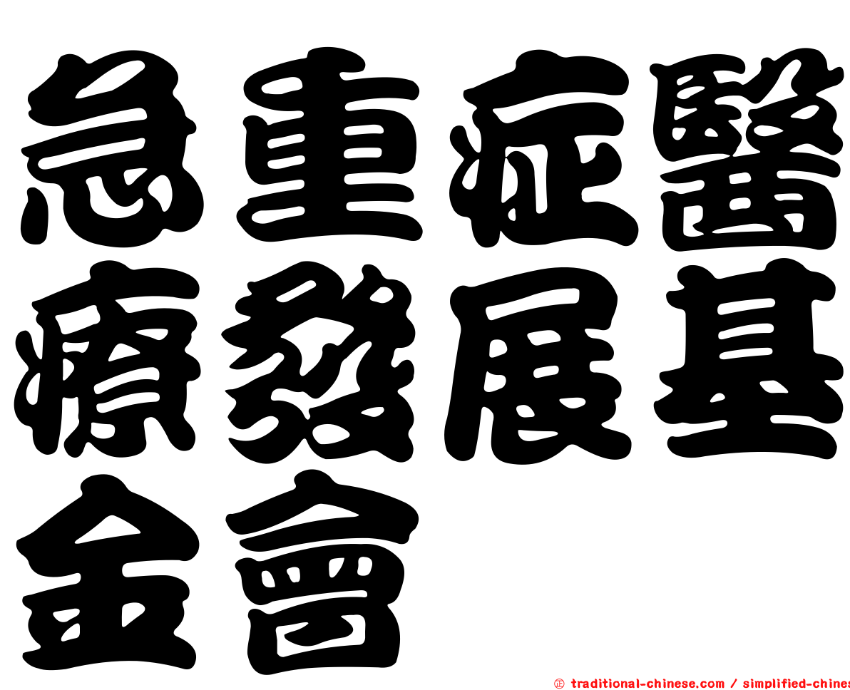 急重症醫療發展基金會