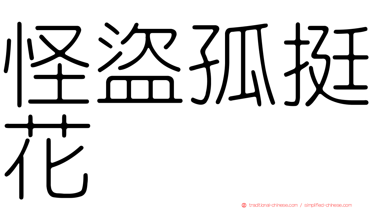 怪盜孤挺花