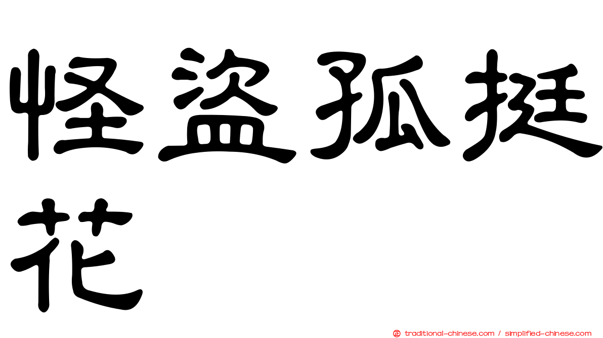 怪盜孤挺花