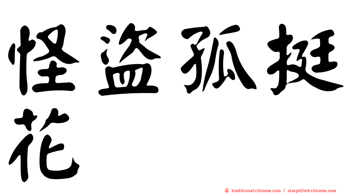 怪盜孤挺花