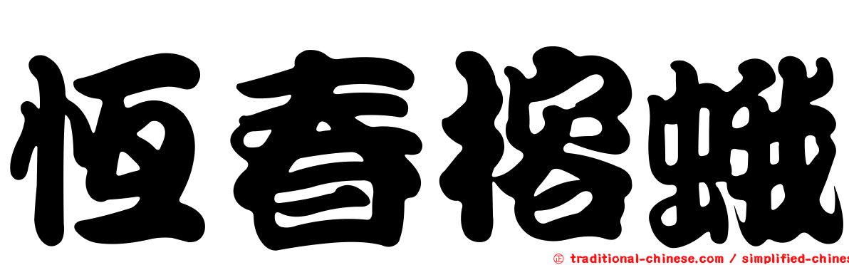 恆春榕蛾