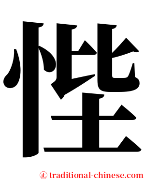 悂 serif font