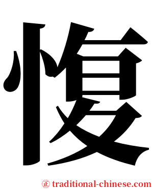 愎 serif font