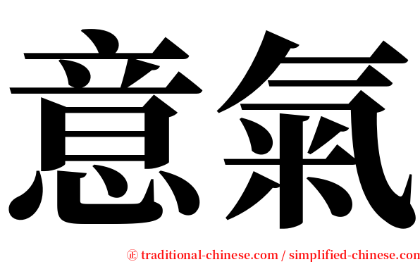 意氣 serif font