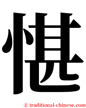 愖 serif font