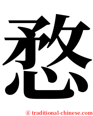 愗 serif font