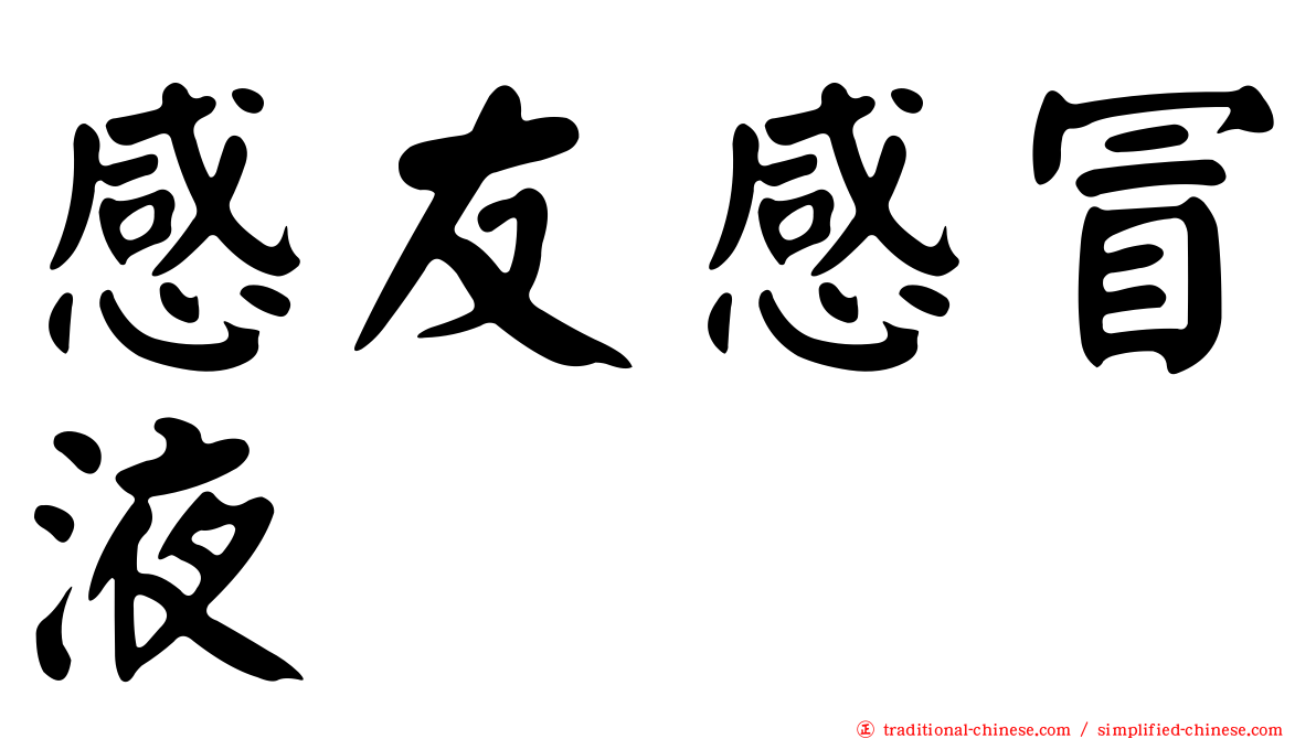 感友感冒液